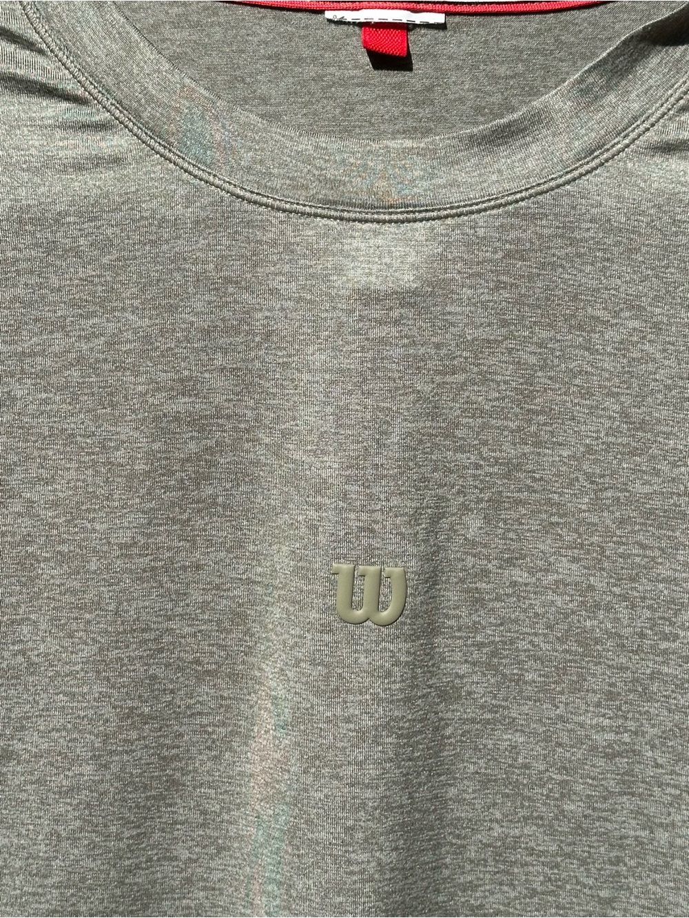 Wilson Men's Medium Everyday Performance tee in Vetiver with W Logo